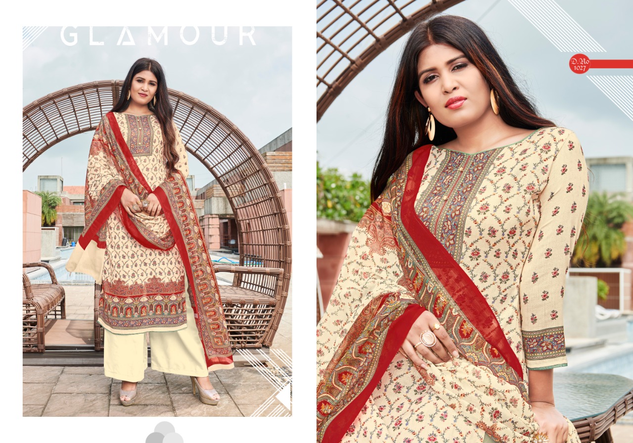 bipson aashi 1025 1028 pashmina elegant salwar suit catalog