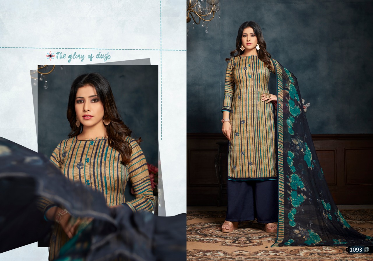 bipson gulmohar 1092 1095 pashmina elegant salwar suit catalog