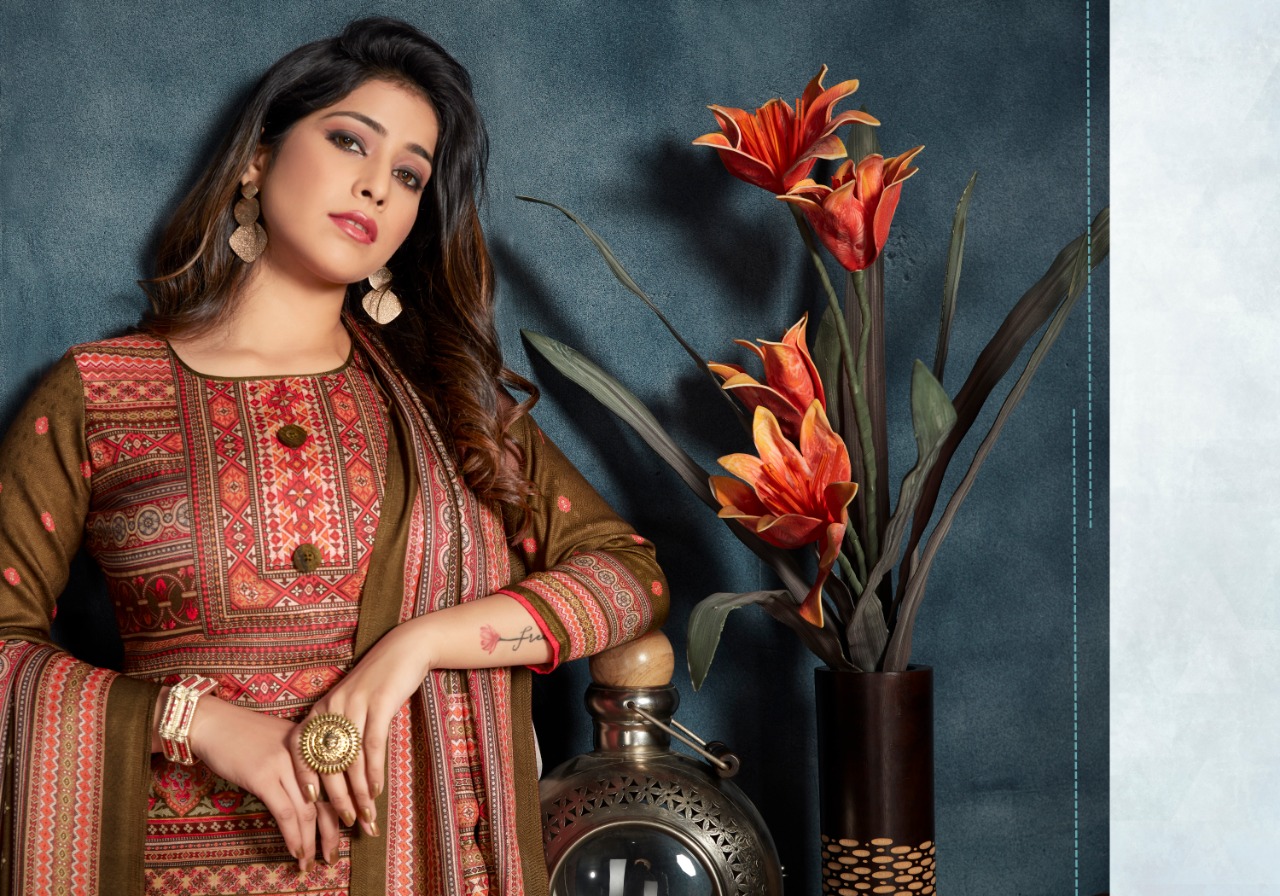 bipson roma 1088 to 1091 Woollen Pashmina exclusive print and colours salwar suit catalog