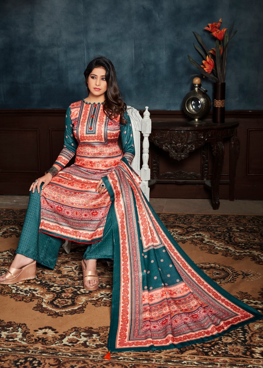 bipson roma 1088 to 1091 Woollen Pashmina exclusive print and colours salwar suit catalog