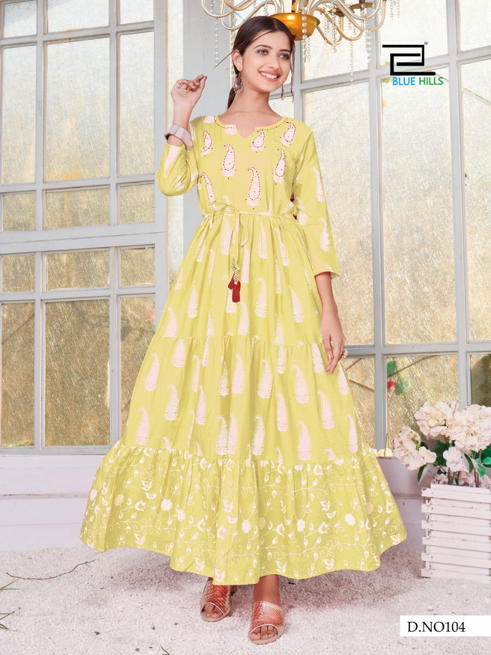 blue hills trend 4 you cotton new and modern style long gown catalog