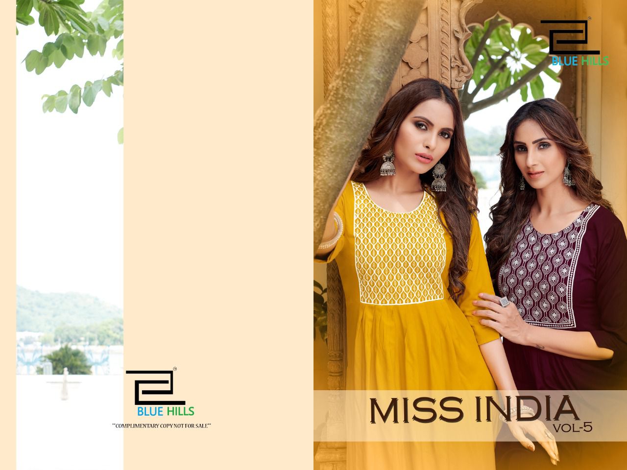 bluehills miss india vol 5 rayon graceful look kurti catalog