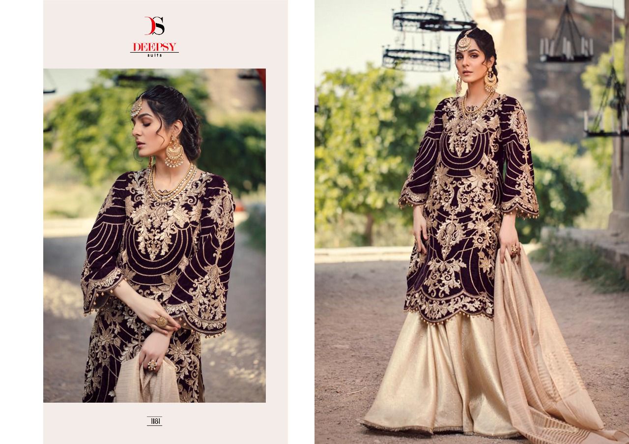 deepsy suit aniq velvet regal look salwar suit catalog