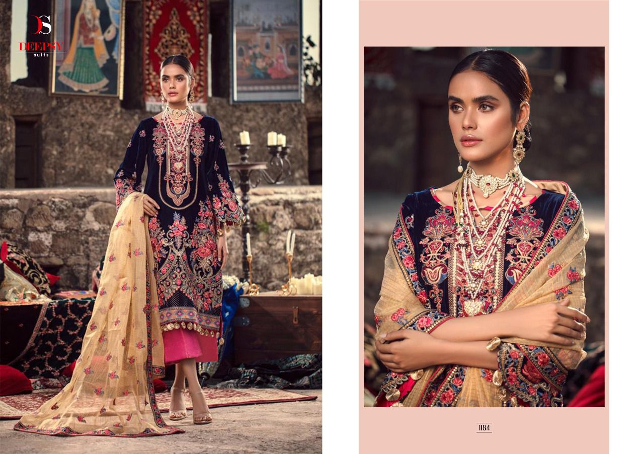 deepsy suit aniq velvet regal look salwar suit catalog