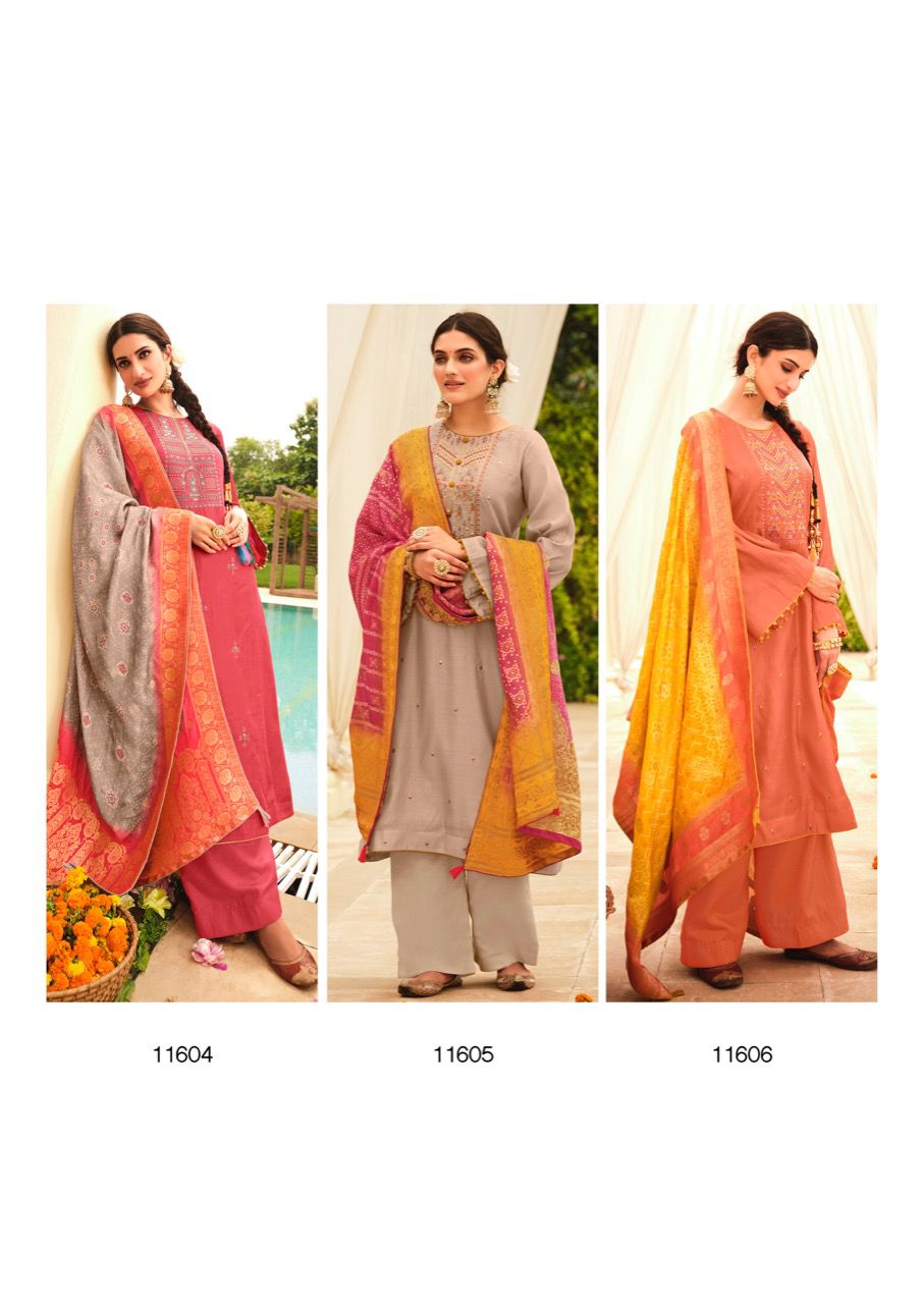 deepsy suit chunari tusser silk gorgeous look salwar suit catalog