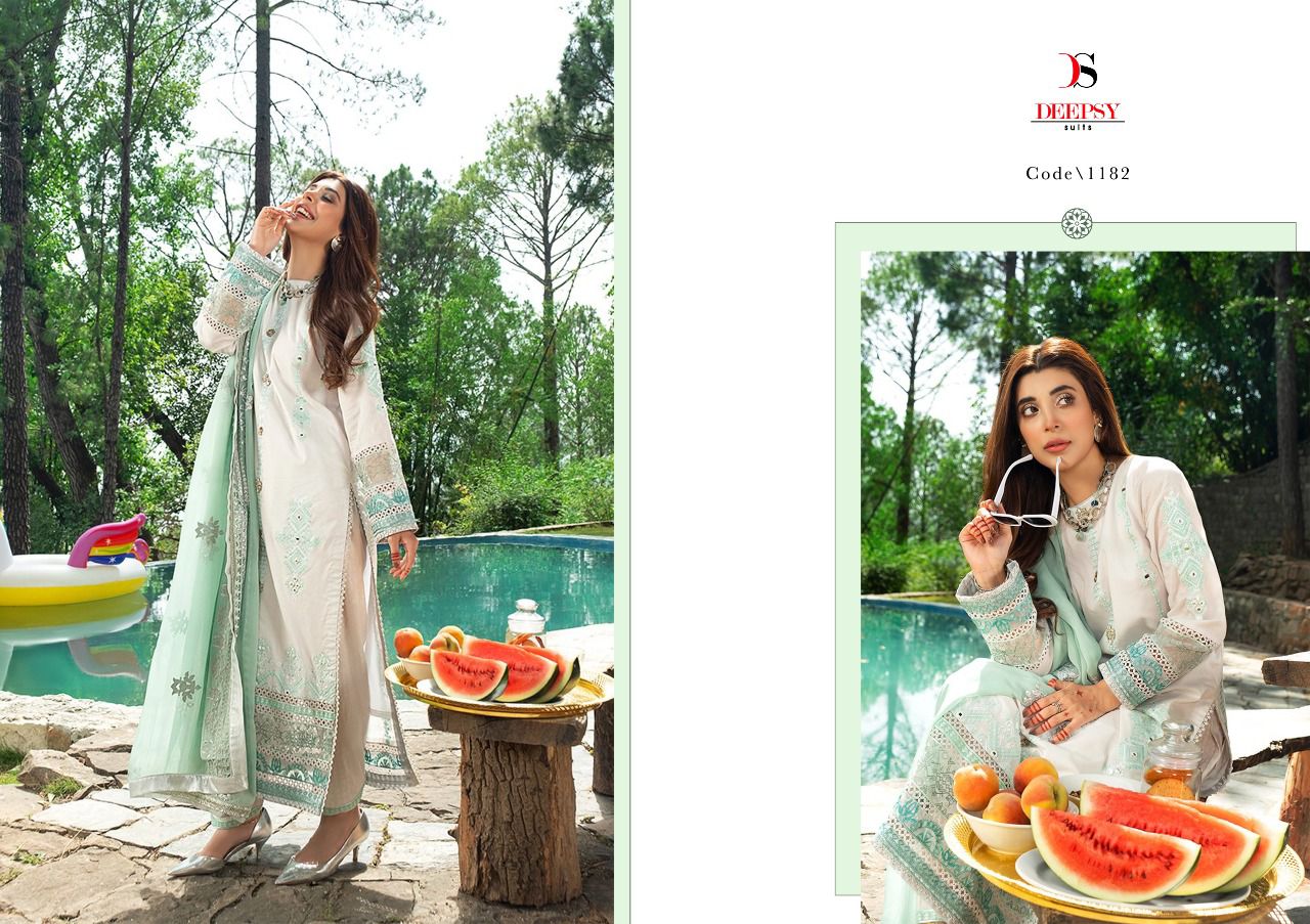 Deepsy suits rangrasiya cotton authentic fabric  salwar suit catalog