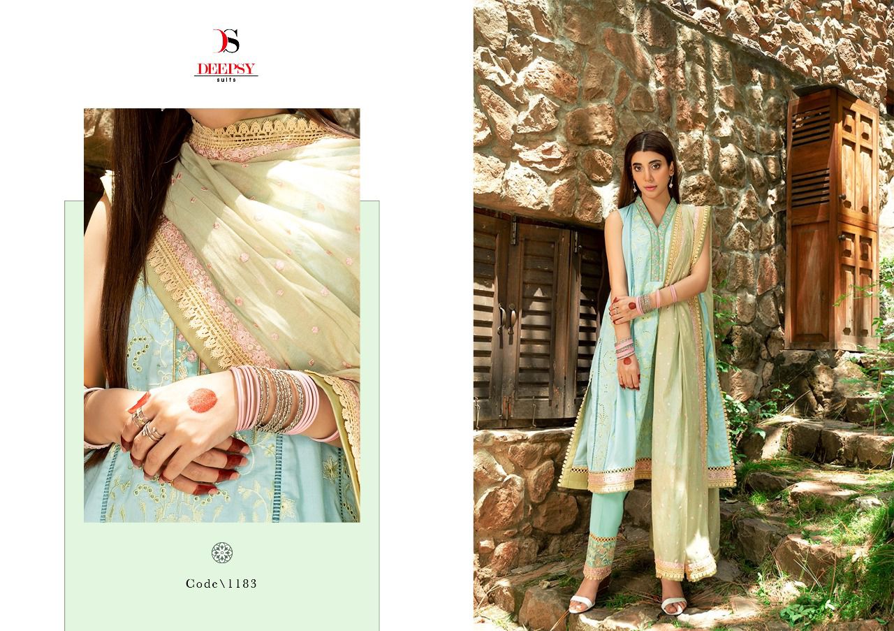 Deepsy suits rangrasiya cotton authentic fabric  salwar suit catalog