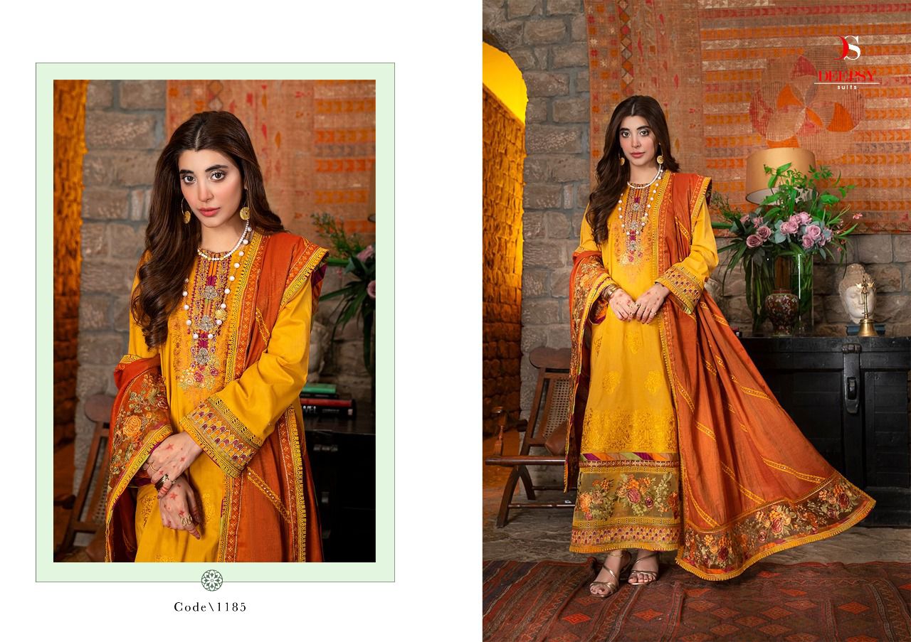 Deepsy suits rangrasiya cotton authentic fabric  salwar suit catalog