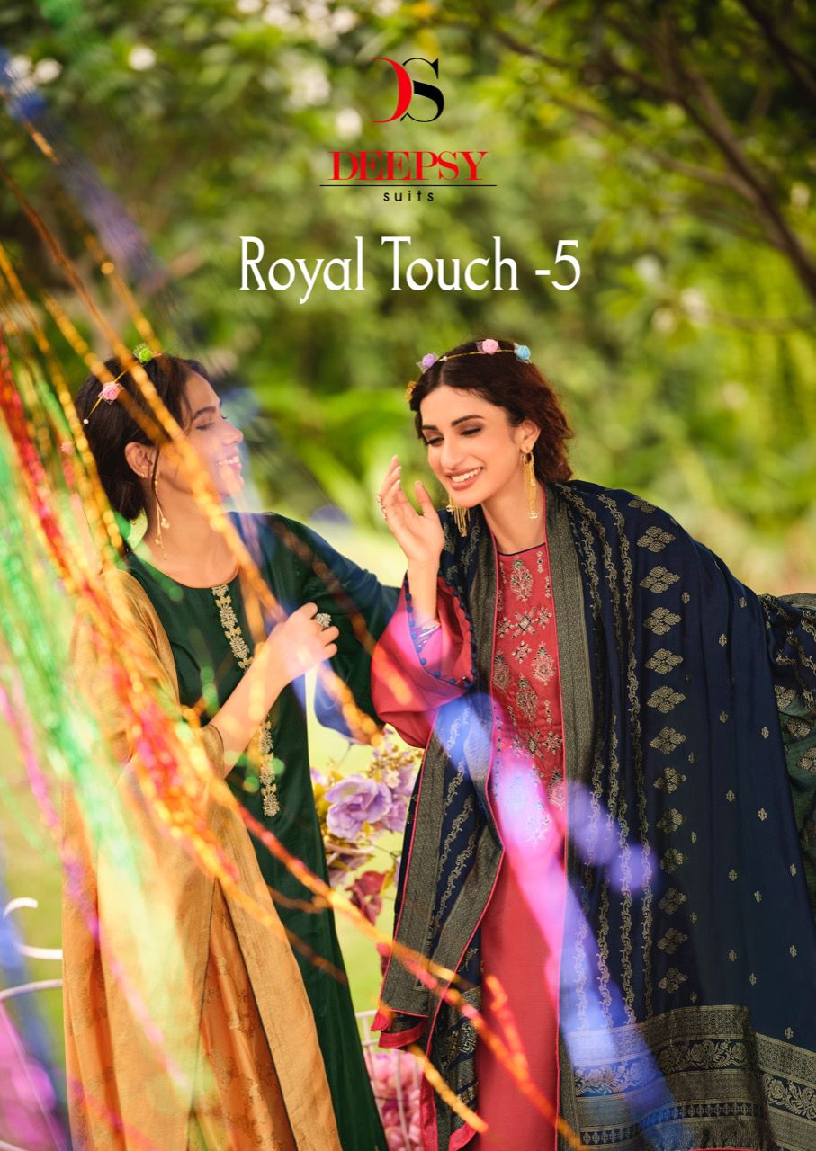 deepsy suits royal touch 5 silk festive look salwar suit catalog