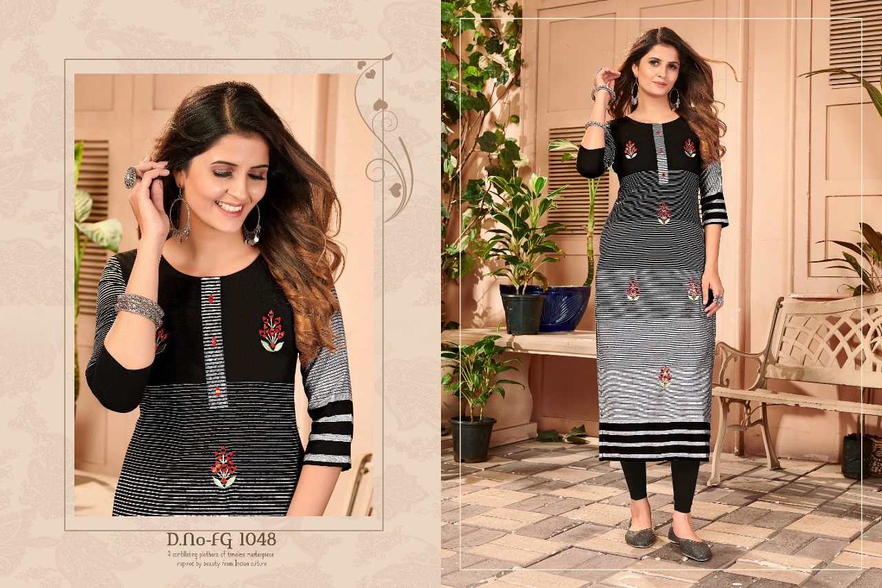 fashion galleria sunshine vol 01 khadi elegant kurti catalog