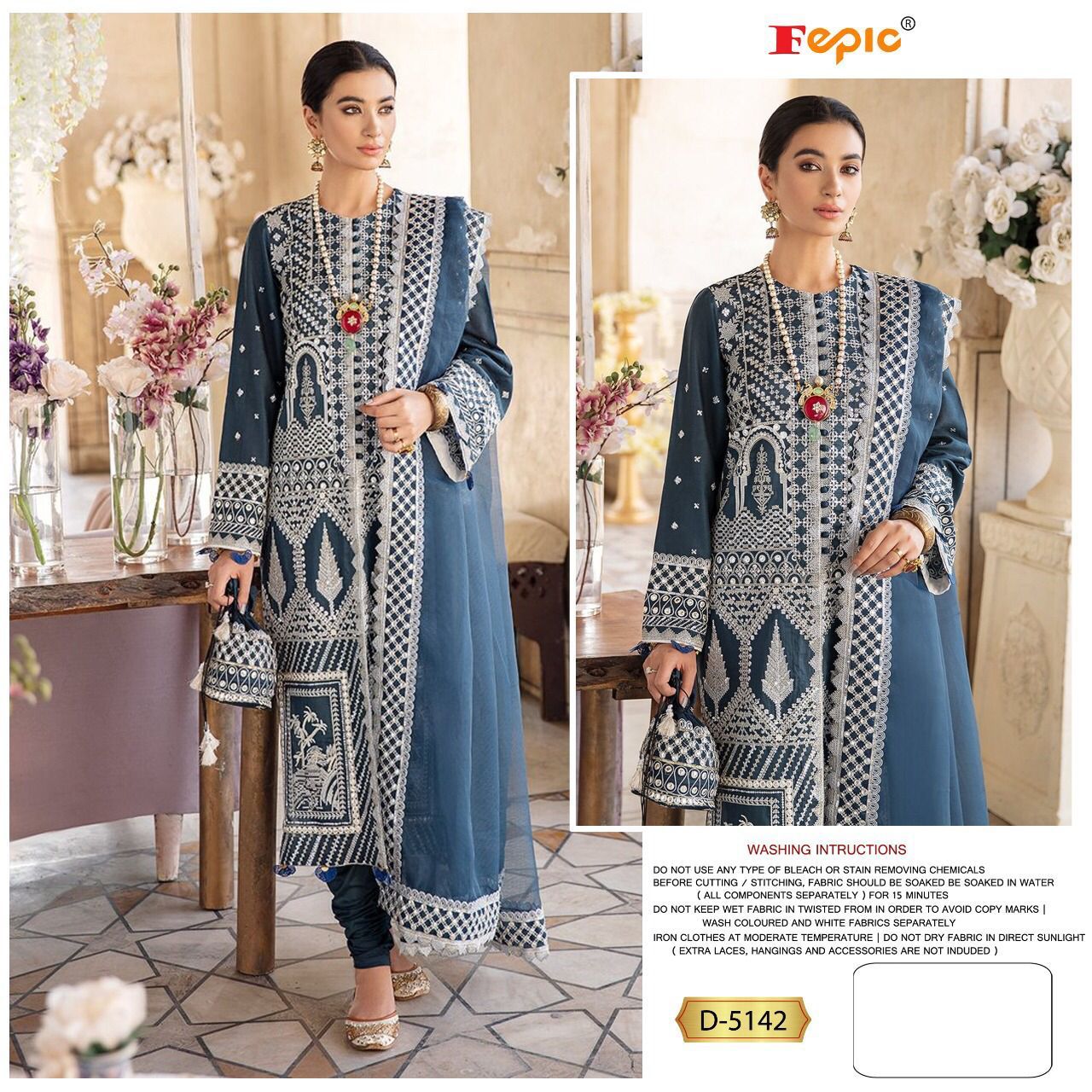 fepic rosemeen  d 5142 georgette innovative style salwar suit singale