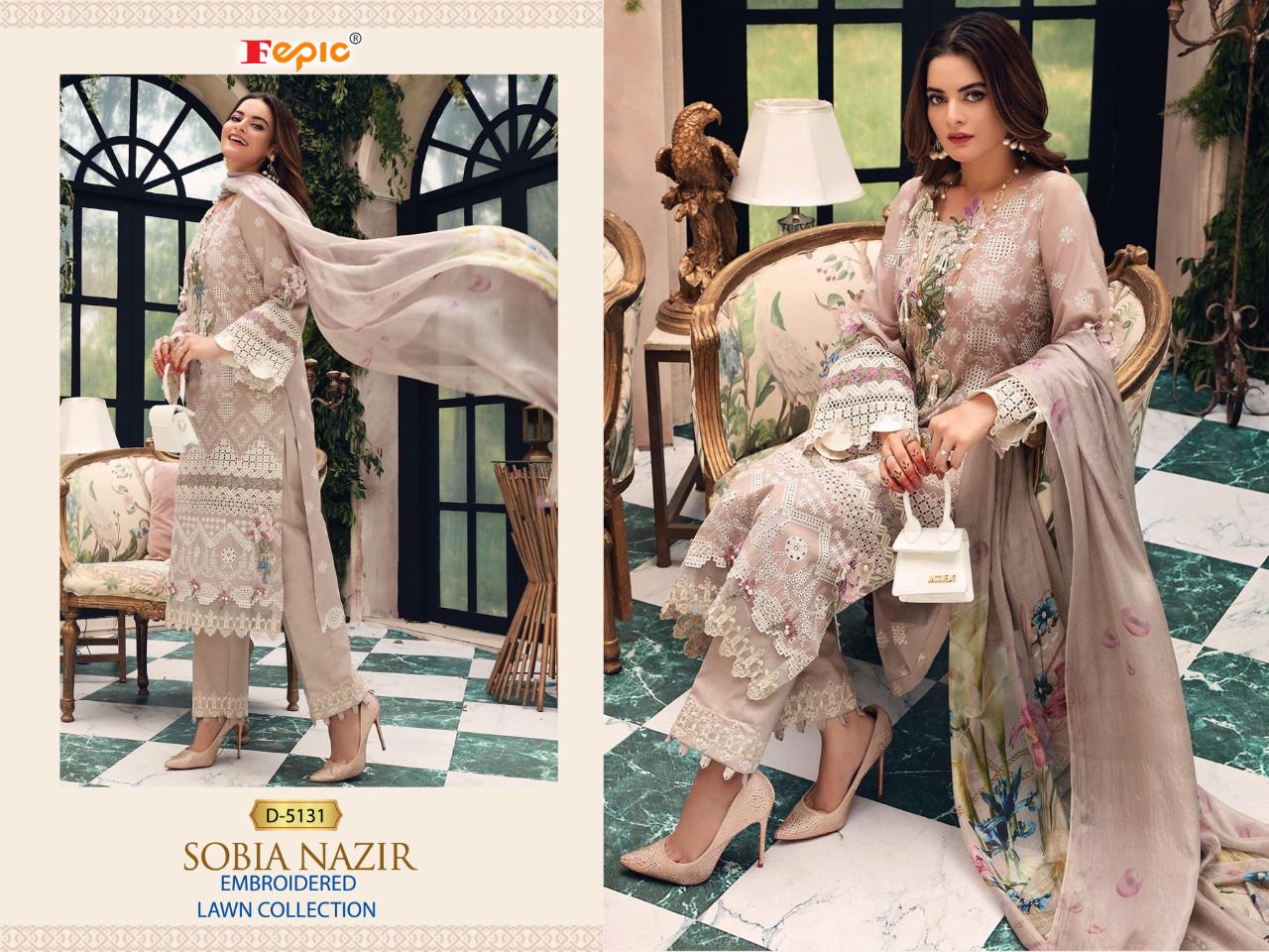 fepic rosemeen sobia nazir cotton regal look salwar suit catalog