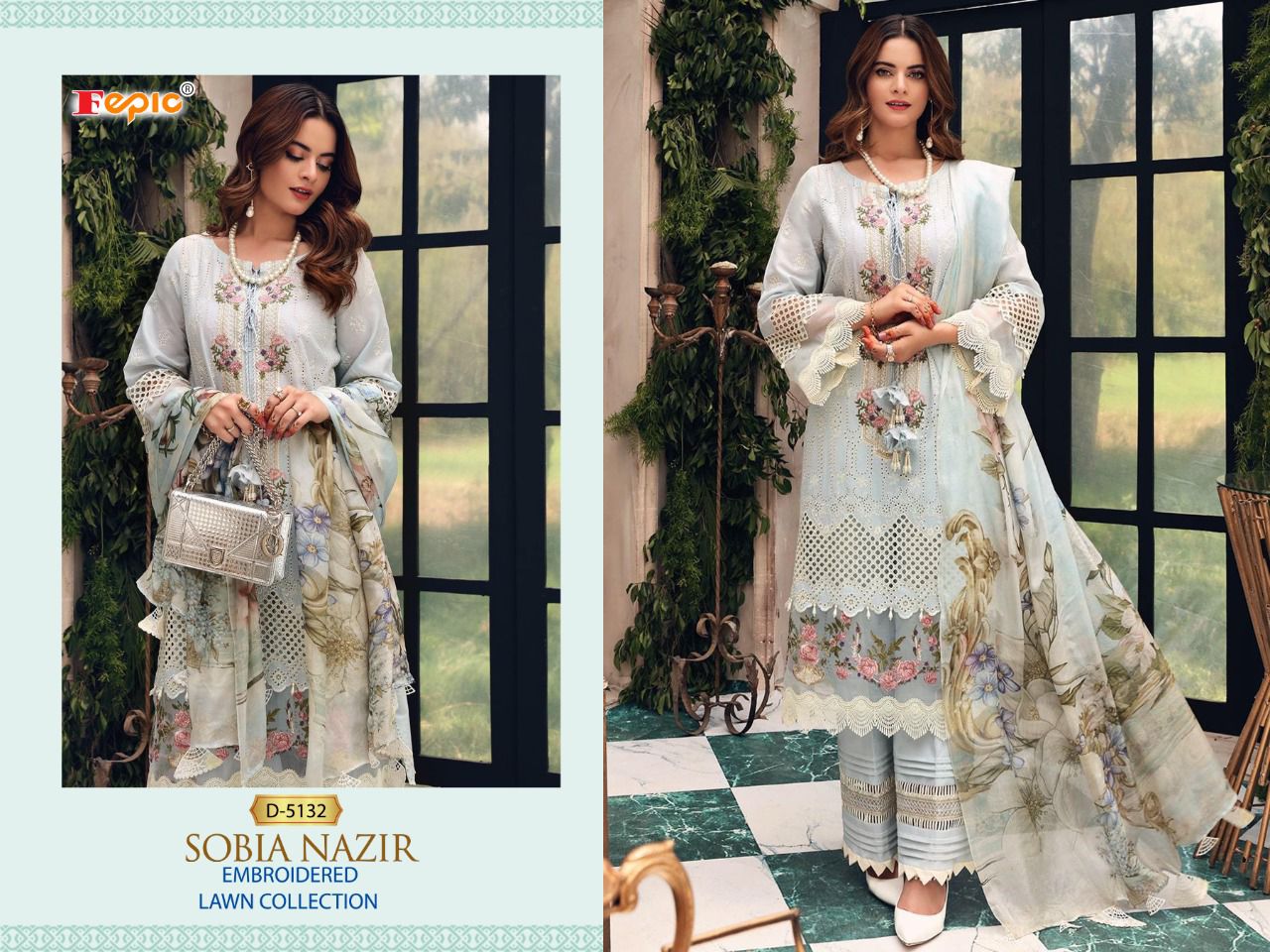 fepic rosemeen sobia nazir cotton regal look salwar suit catalog