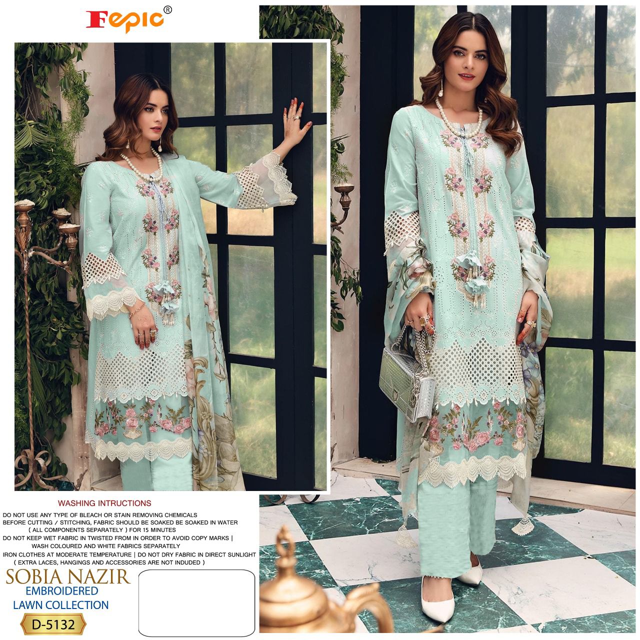 fepic rosemeen sobia nazir cotton regal look salwar suit catalog