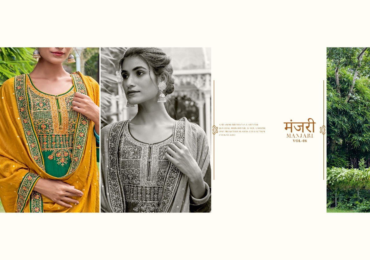 fourdots manjari vol 6  silk elegant salwar suit catalog