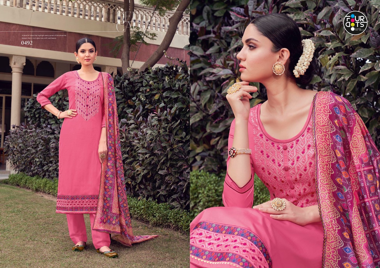 fourdots simran vol 4 silk elegant salwar suit catalog