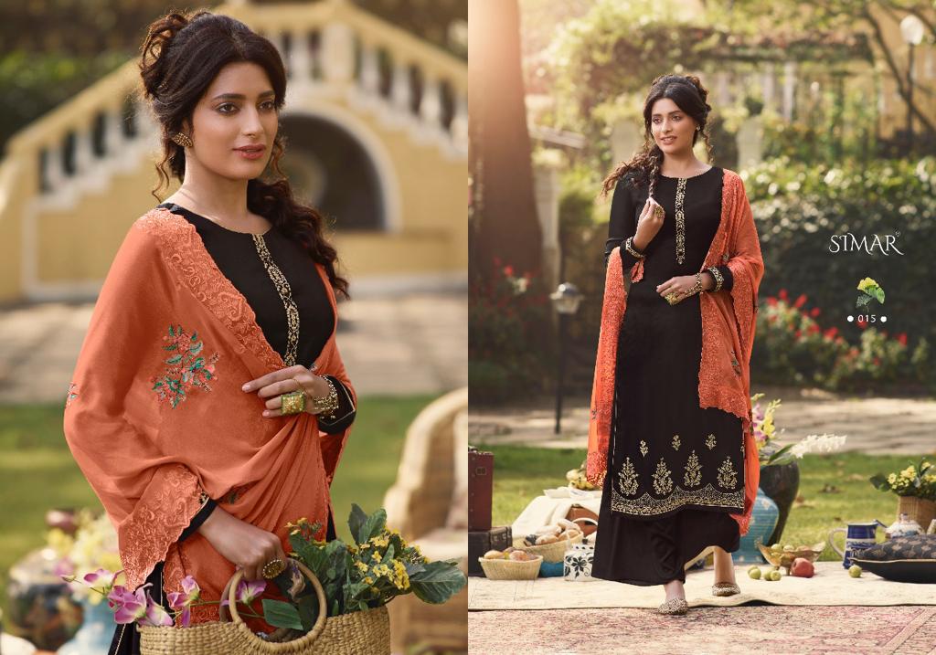 glossy bliss tusser silk gorgeous look salwar suit catalog