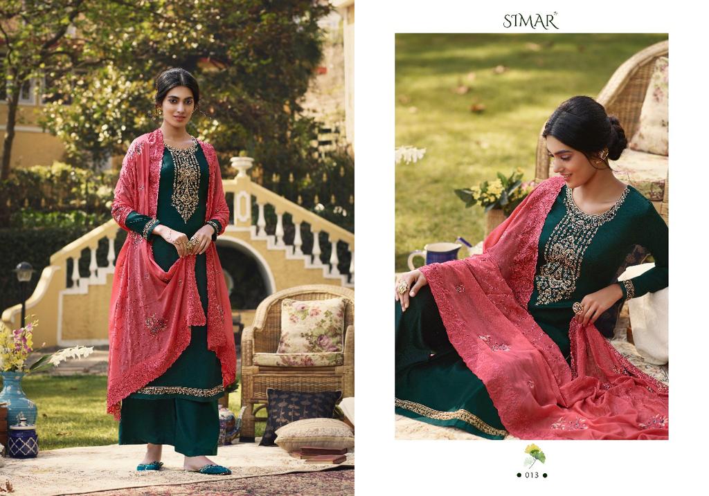 glossy bliss tusser silk gorgeous look salwar suit catalog