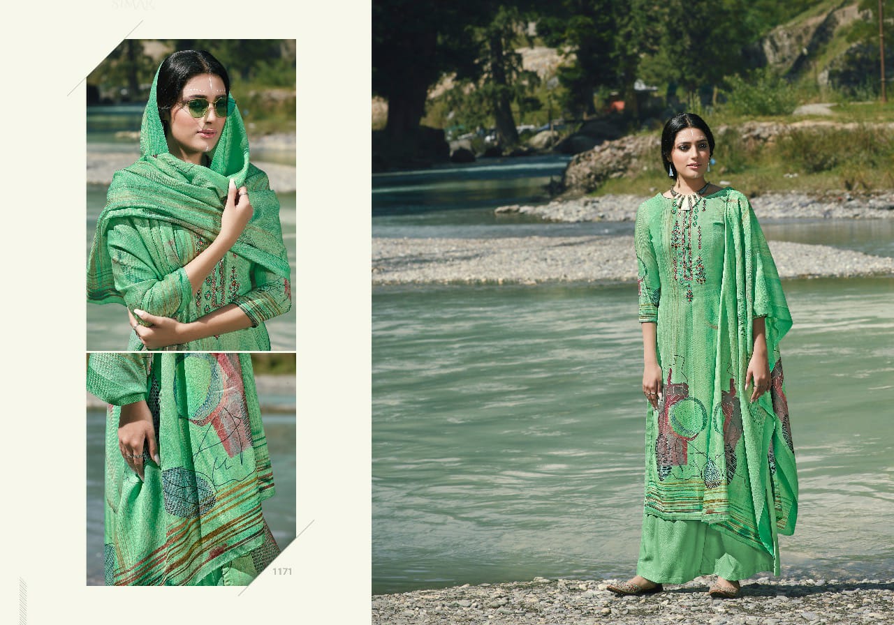 glossy maahi pashmina gorgeous look salwar suit catalog