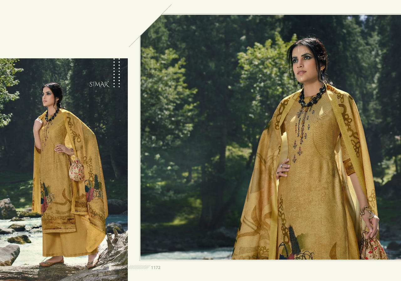 glossy maahi pashmina gorgeous look salwar suit catalog