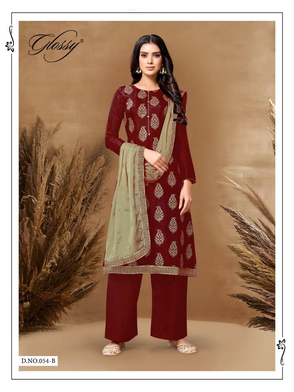 glossy naira viscose regal look salwar suit catalog