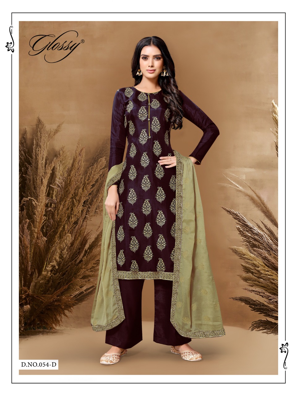 glossy naira viscose regal look salwar suit catalog