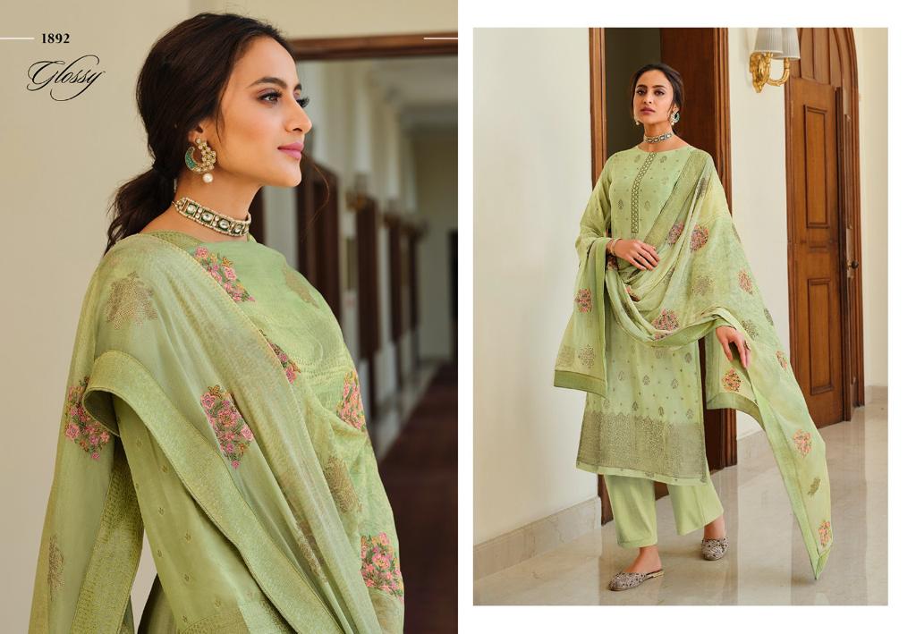 glossy rivera viscose Regak look salwar suit catalog