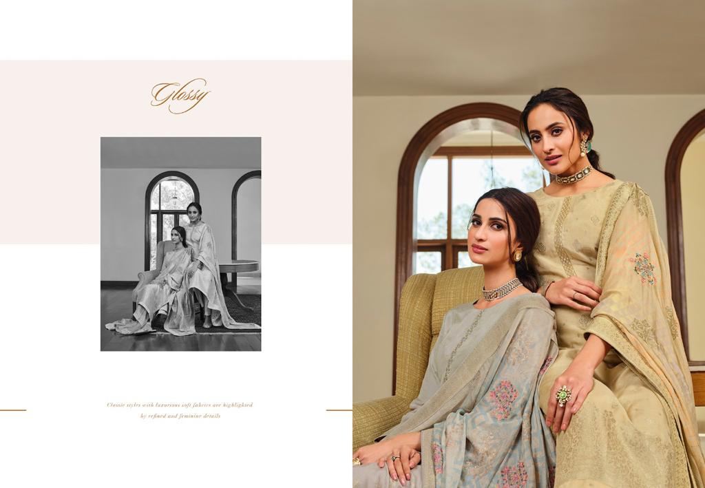 glossy rivera viscose Regak look salwar suit catalog