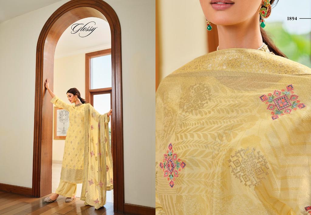 glossy rivera viscose Regak look salwar suit catalog