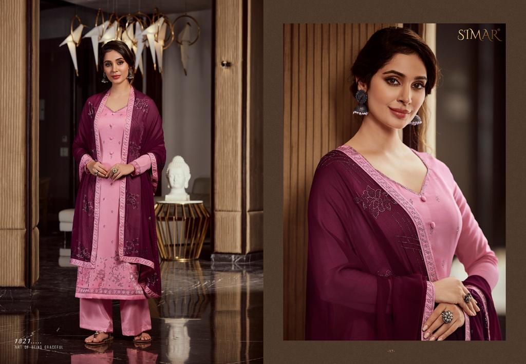 glossy solitaire georgette decent look salwar suit catalog