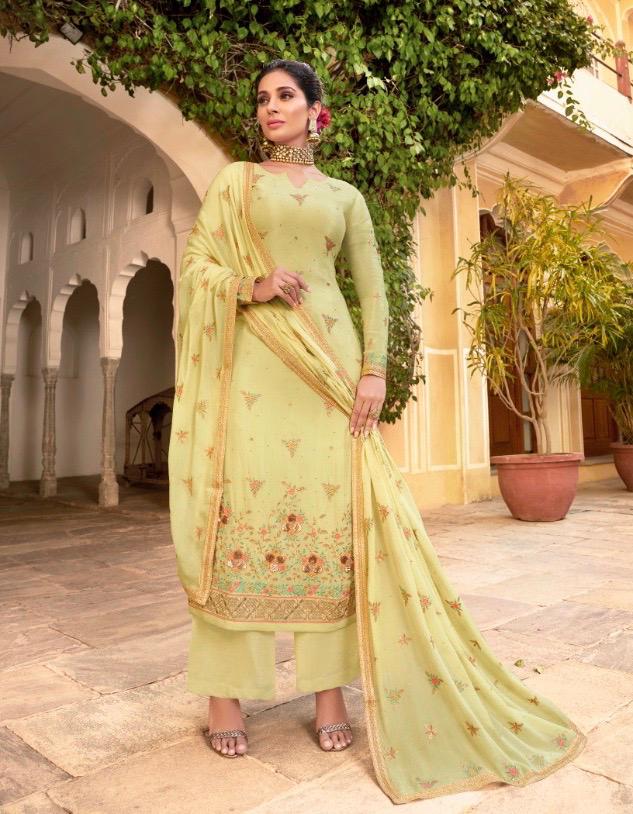 glossy suhani chinon gorgeous look salwar suit catalog