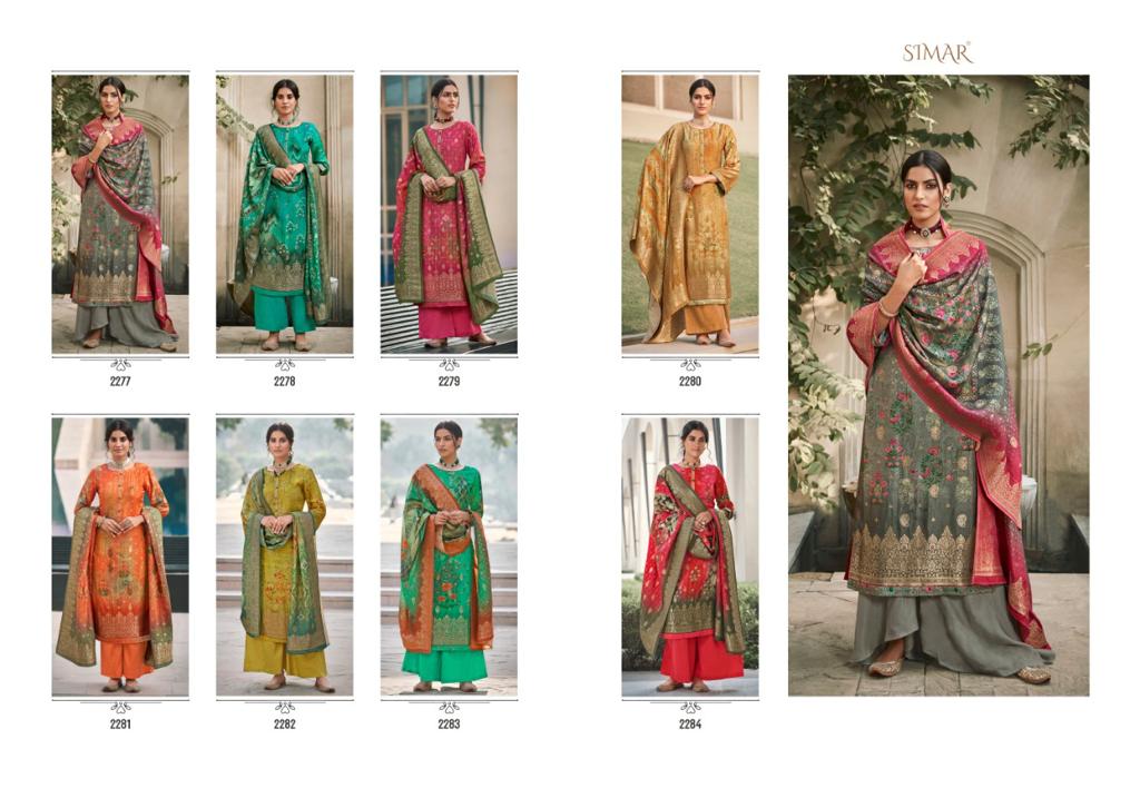 glossy the wild dola jaquard gorgeous look salwar suit catalog