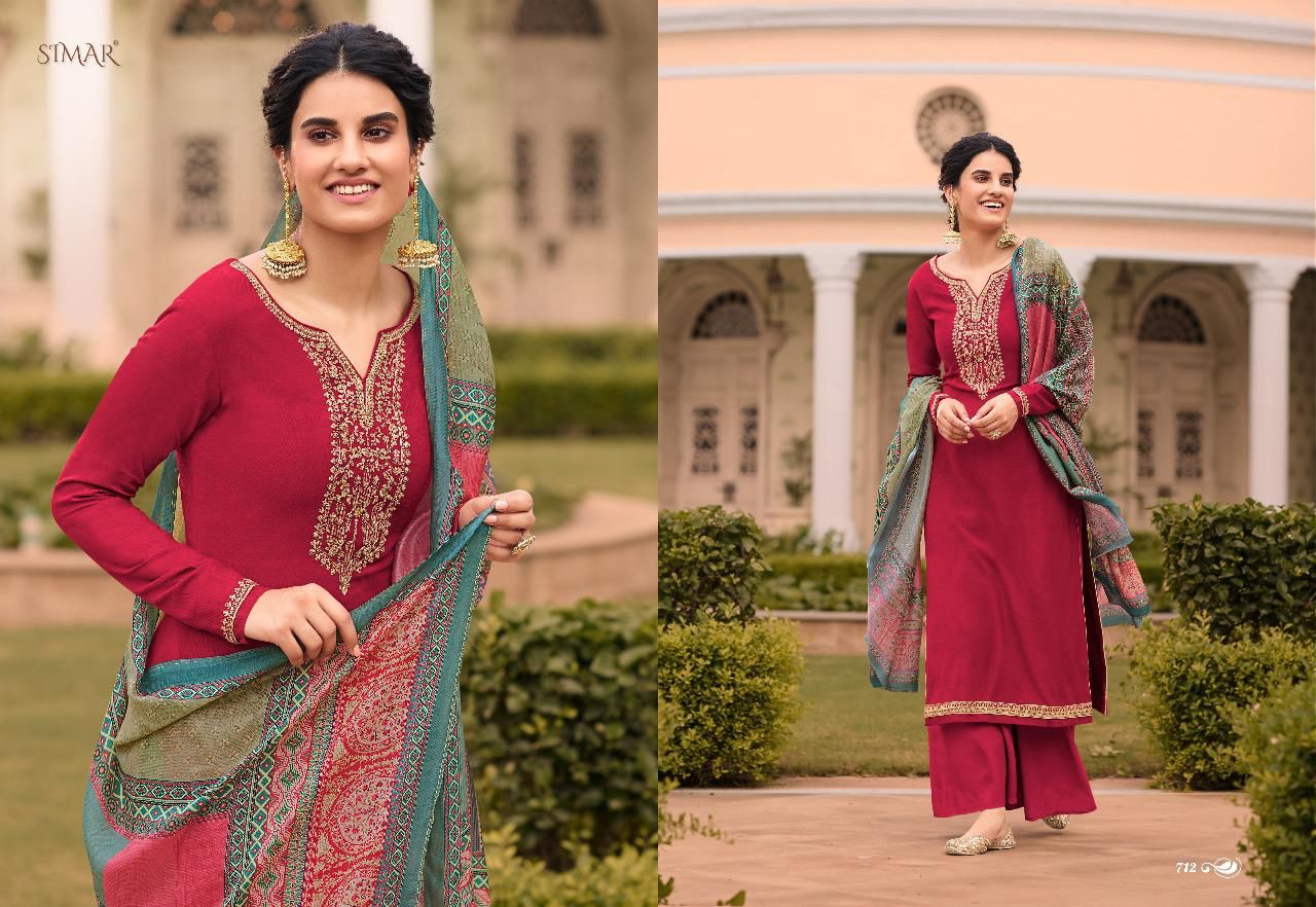 Glossy verve silk  festive look salwar suit catalog