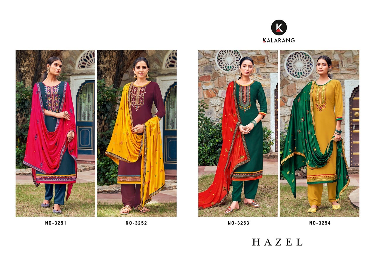 kalarang hazel chinon astonish look salwar suit catalog