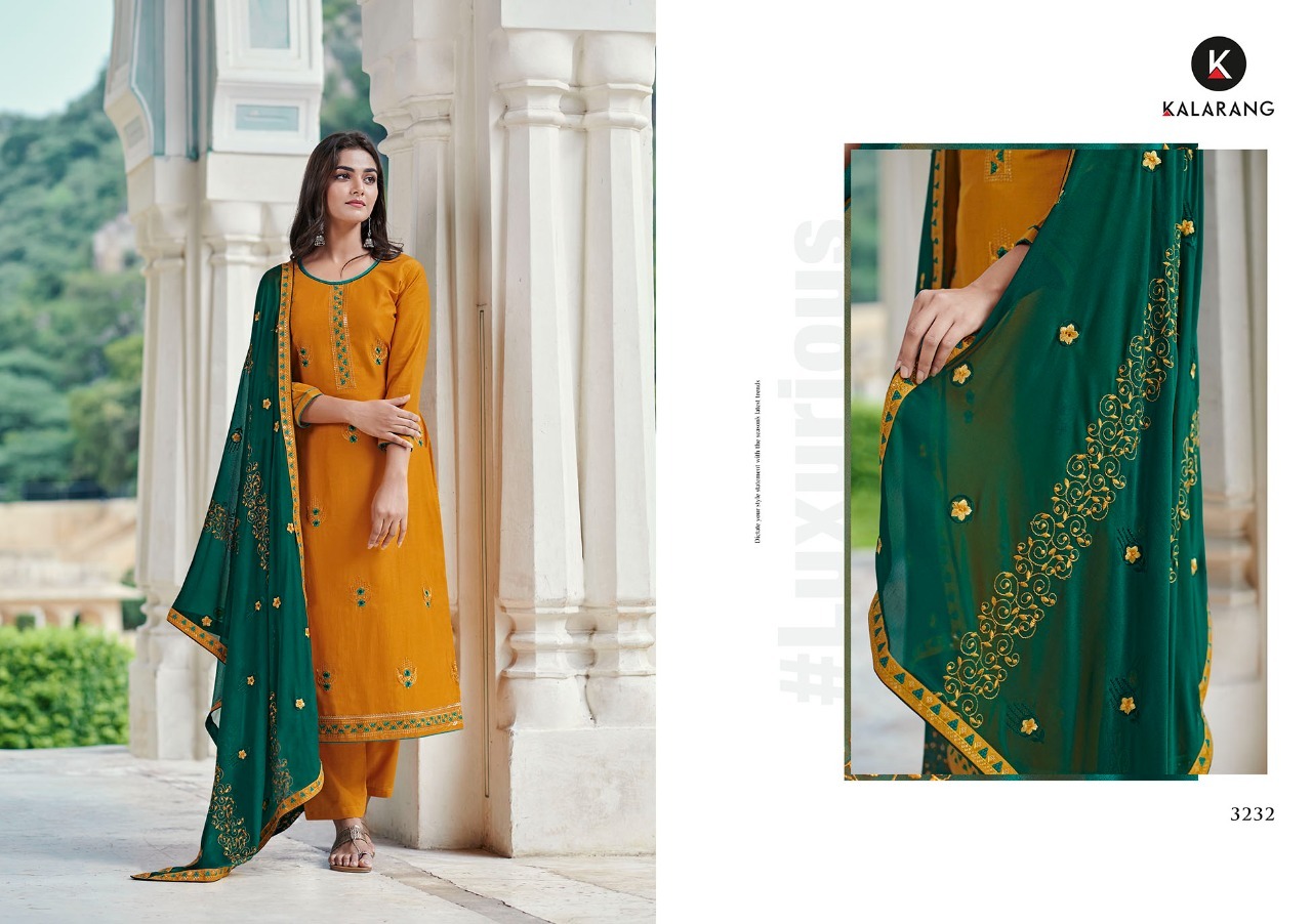 kalarang mahee silk astonish look salwar suit catalog