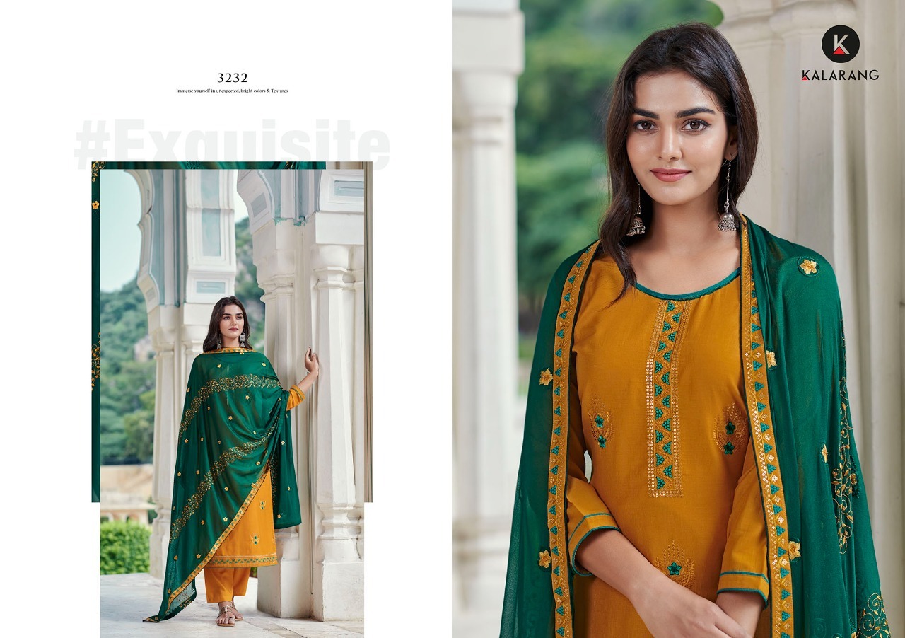 kalarang mahee silk astonish look salwar suit catalog