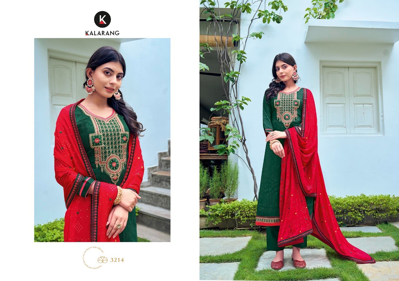 kalarang sahana silk astonish look salwar suit catalog