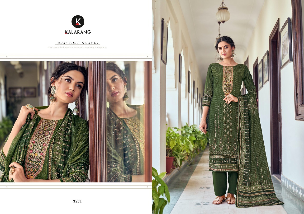 kalarang samirah velvet elegant look salwar suit catalog