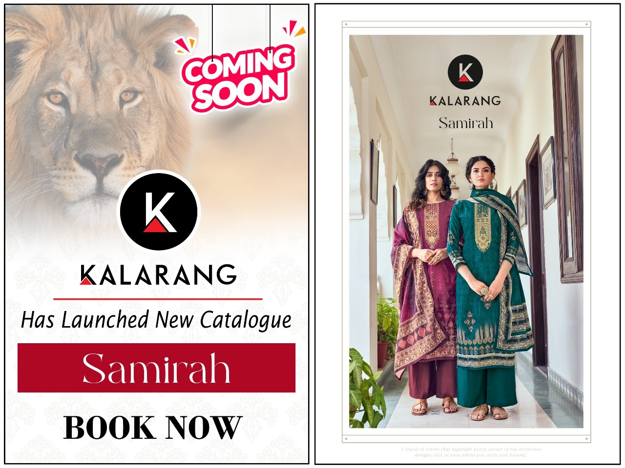 kalarang samirah velvet elegant look salwar suit catalog