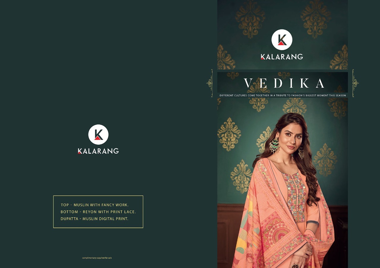 kalarang vedika muslin astonish look salwar suit catalog