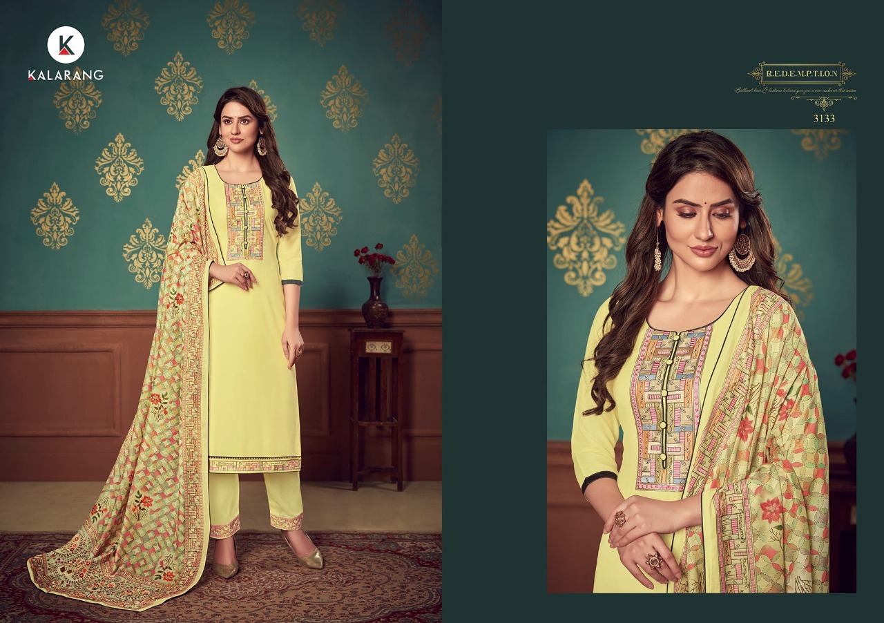 kalarang vedika muslin astonish look salwar suit catalog