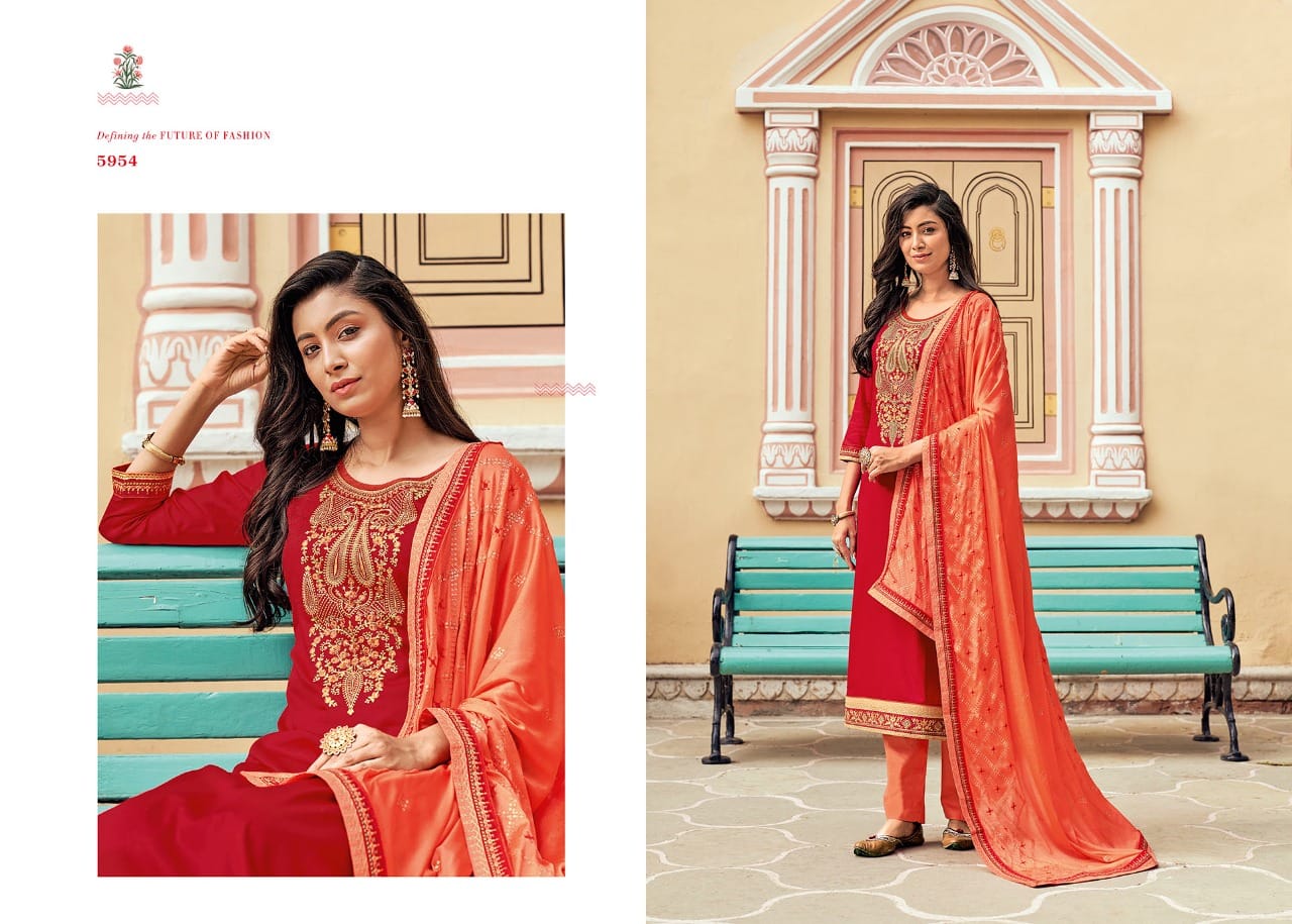 kessi fabrics bandhan silk elegant salwar suit catalog