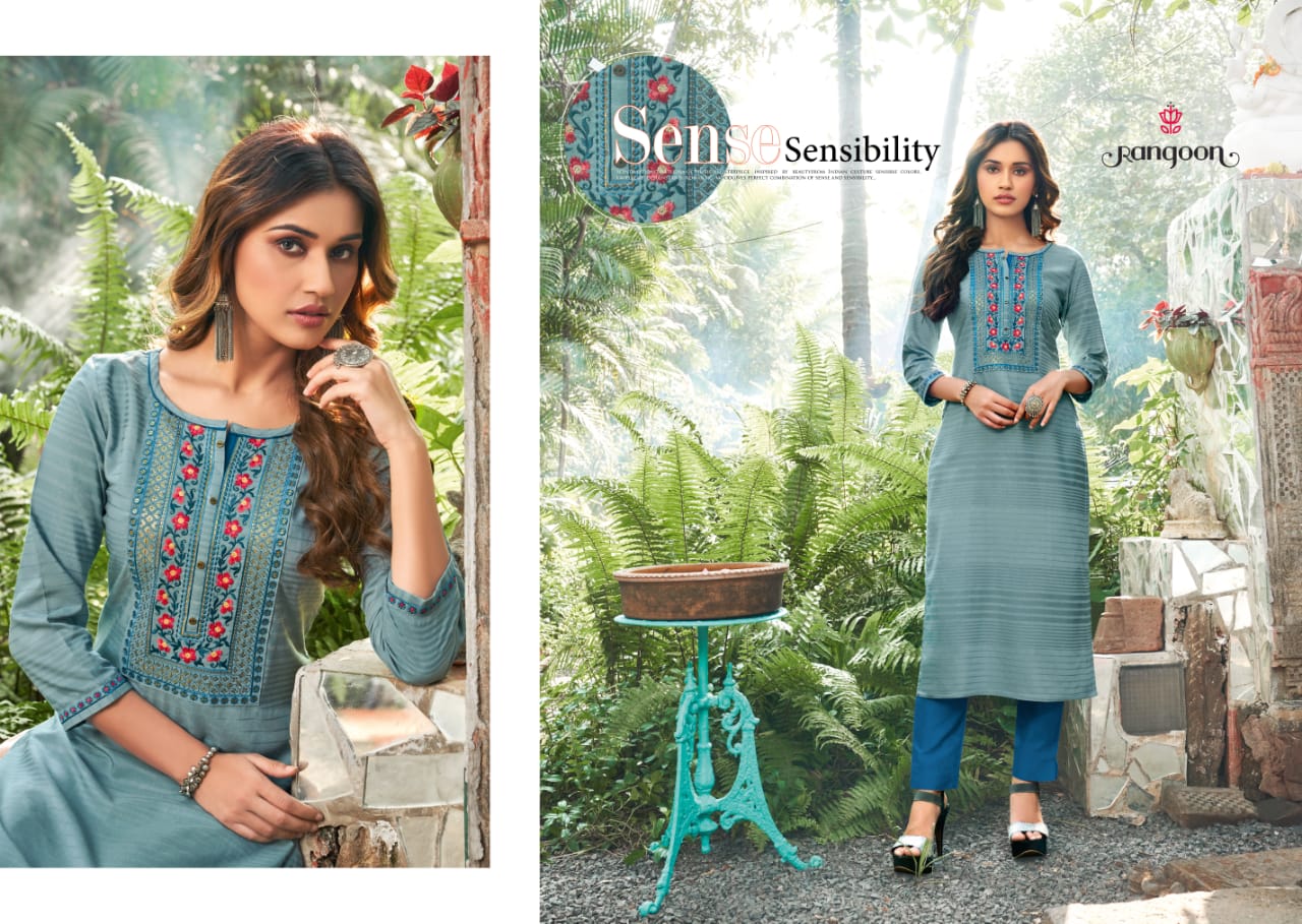 kessi rangoon classic linen cotton decent colour and pattern kurti catalog