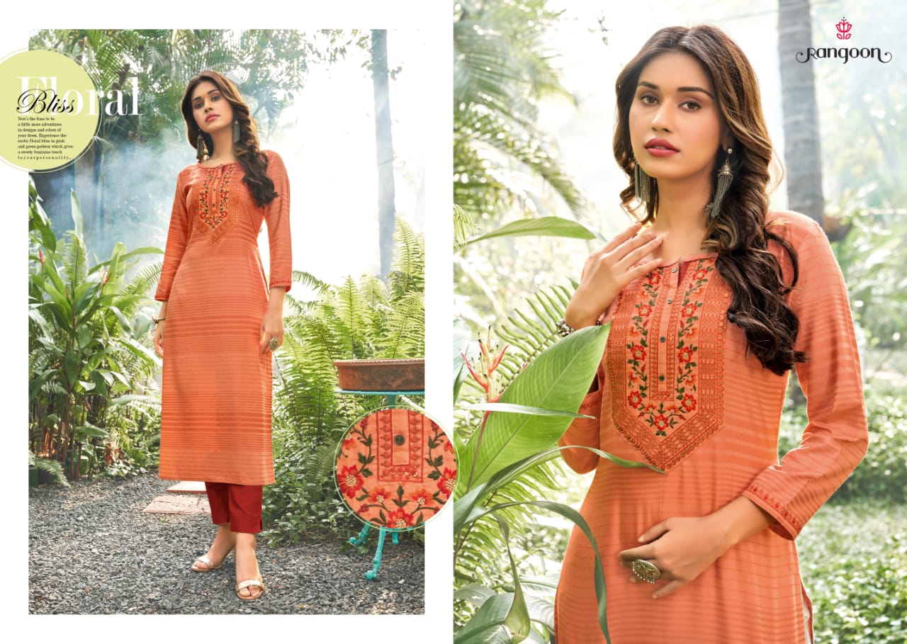 kessi rangoon classic linen cotton decent colour and pattern kurti catalog