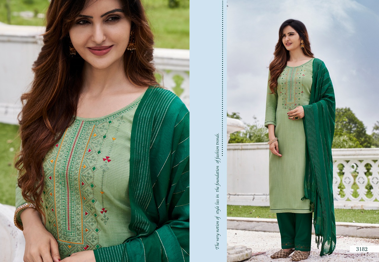 Kessi rangoon foxtail viscose regal look kurti bottom with dupatta catalog