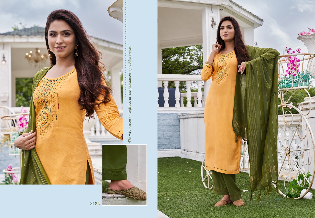 Kessi rangoon foxtail viscose regal look kurti bottom with dupatta catalog