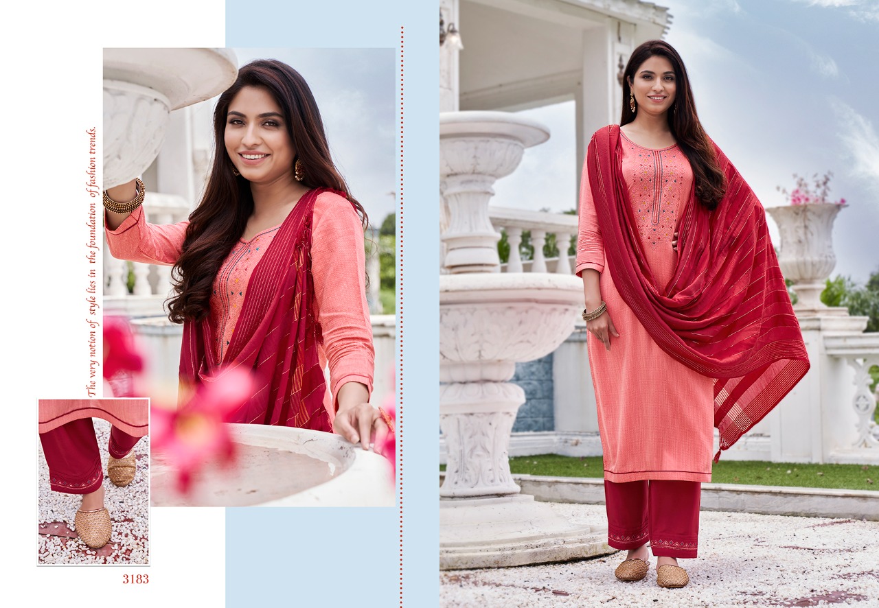 Kessi rangoon foxtail viscose regal look kurti bottom with dupatta catalog