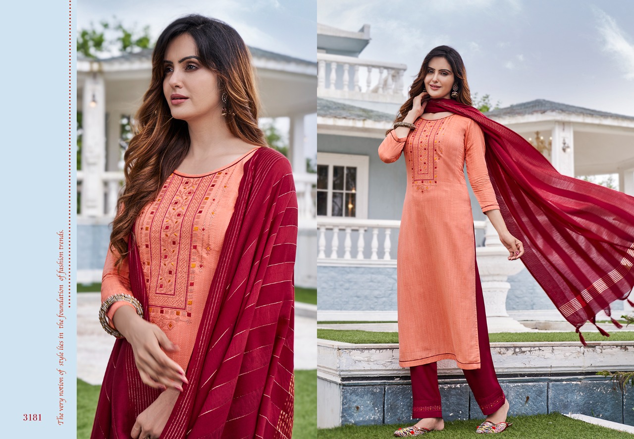 Kessi rangoon foxtail viscose regal look kurti bottom with dupatta catalog