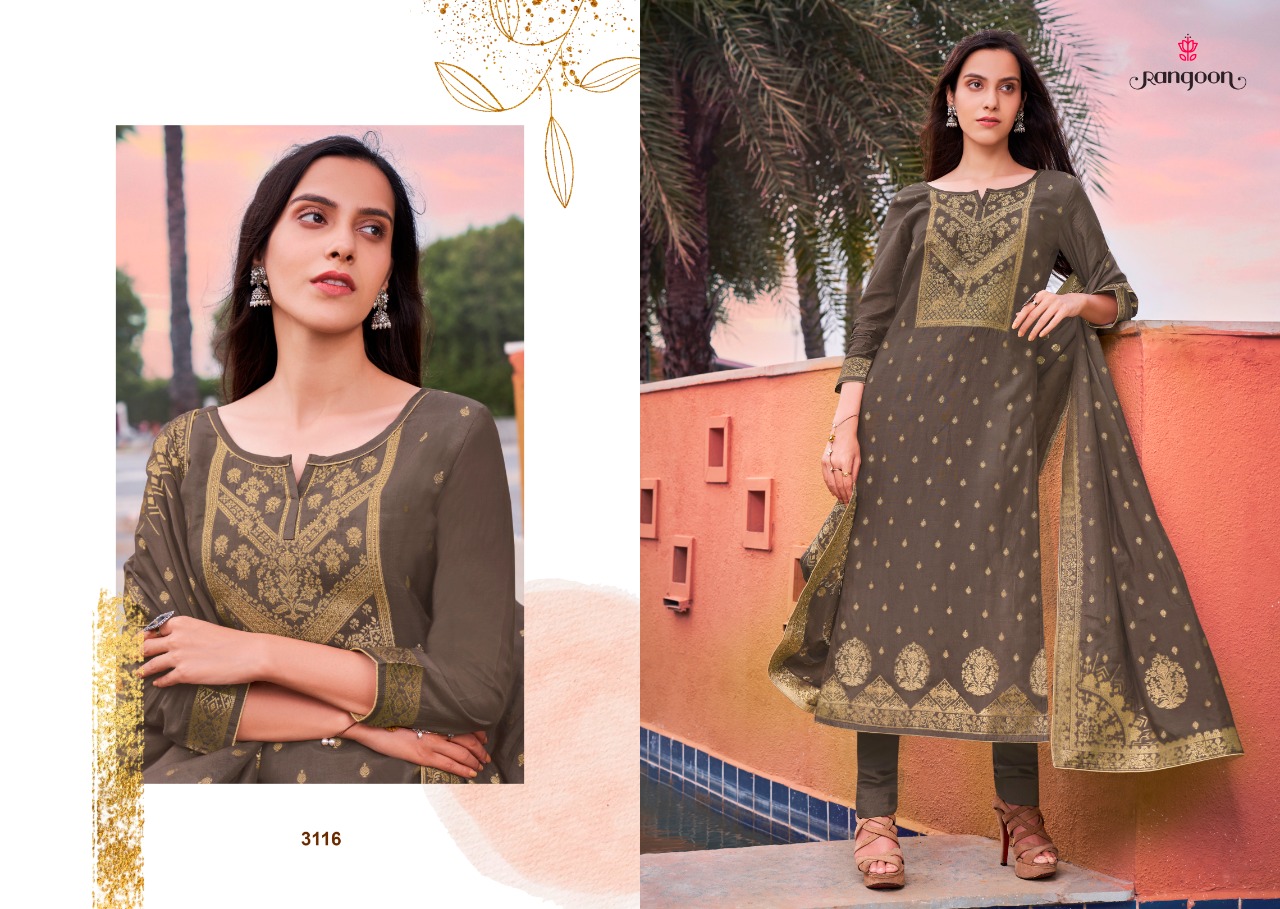 kessi rangoon sakhi saheli jacqard astonishing top bottom with dupatta catalog