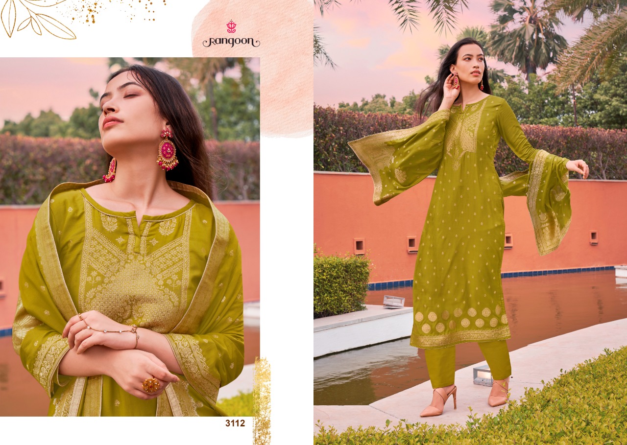 kessi rangoon sakhi saheli jacqard astonishing top bottom with dupatta catalog